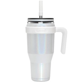 Zenbo 40oz Stainless Steel Tumbler with Handle & Straw Lid | Keeps Drinks Cold 34 Hours, Fits Car Cup Holder, BPA Free