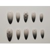 Daily ChicBlack Veil [Handmade Nail Tip] Emily Nail - Short