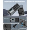 Upgrade 5 in 1 Electric Knife Sharpener with LCD Screen,