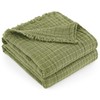 GINAMUSE Muslin Throw Blanket for Bed 100% Cotton Gauze Fall