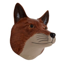 Quail Ceramics Fox Head Wall Vase