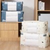 2 in 1 Large Clothes Storage Bag, 50L/75L Underbed Quilt
