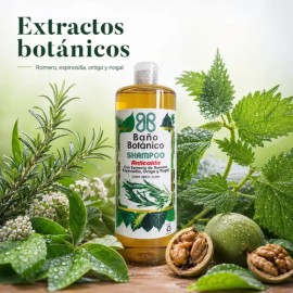 Shampoo Baño Botánico Extracto de Romero Anticaída  Rosemary Anti-Hair Loss Shampoo, Pack of 6                                                        