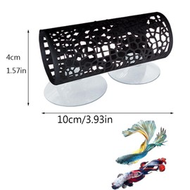 Esforzarse Betta Fish Tube Tunnel Toy,Aquarium Decor Cave,Aquarium Accessories for Betta Fish Aquarium Decoration Betta Hammock Bed Tunnel,Multipurpose Fish Tank Accessories,Space Saving Betta Hammock