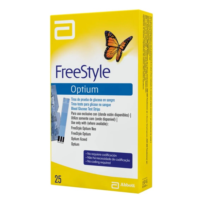 Medidor De Glucosa Y Cetonas Freestyle Optium Neo + 25