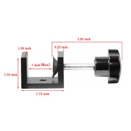 4pcs Heavy Duty C-Clamp, Wood Clamps, Metal Right Angle Clamps Universal Bracket for Welding Carpenter Building Household Mount (Black)