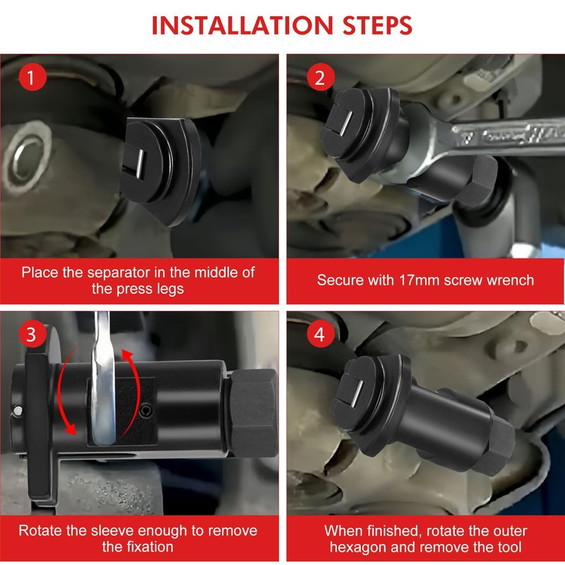 Hydraulic Shock Absorber Removal Tool, Strut Leg Pry Socket Strut