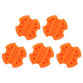 sourcing map 2Pcs Cable Pulling Grip High Strength Wire Grip Rope Jaw Puller Steel Cable Pulling Tool for 3-6mm Cable Hand Puller(Orange)