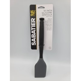 4 Pack of Premium Quality, Restaurant Grade Medium Nylon Spatula with Silicone Head, Black & Gray