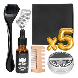 Kit Barba Cuidado Para Hombres, Herramientas De Aseo 6pcs