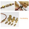 5/8-Inch AC Pipe Joint Connectors, Free Welding Brass Pipe Coupler