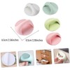 nanaxagly 4 Pcs Self-Adhesive Round Plastic Handles Pull Knob, Multipurpose