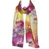 Wrapables Luxurious 100% Charmeuse Silk Long Scarf with Hand Rolled