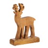 Sass & Belle Natural Wood Standing Deer Decoration