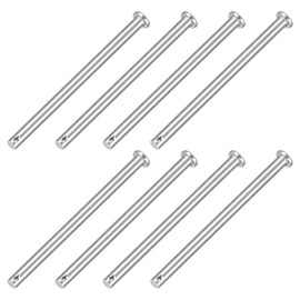 sourcing map 8Pcs 1/4" x 3-9/16" Single Hole Clevis Pins, 304 Stainless Steel Flat Head Clevis Pins Hitch Pin for Trailer Latch, Mechanics Repair, Furniture Installation, Industrial Equipment
