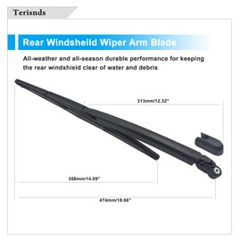 85241-0E010 Rear Wiper Arm Blade for Lexus RX330 RX350 RX300 RX400h 2004-2009, Hyundai Santa fe 2007-2012 Essuie Glaces Arriere 852410E010 988112B000 85241-48050