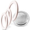 VIOKS 3x Sealing Ring Espresso Maker + Espresso Strainer Insert