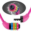 IDEALUX Bike Lock Cable, Bicycle Cable Lock with 4 Digit