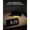 ROCAM Digital Alarm Clocks for Bedrooms with 5-Levels Brightness Dimmer,