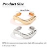 2PCS Gold Bangles Chunky Cuff Bracelets for Women Non Tarnish