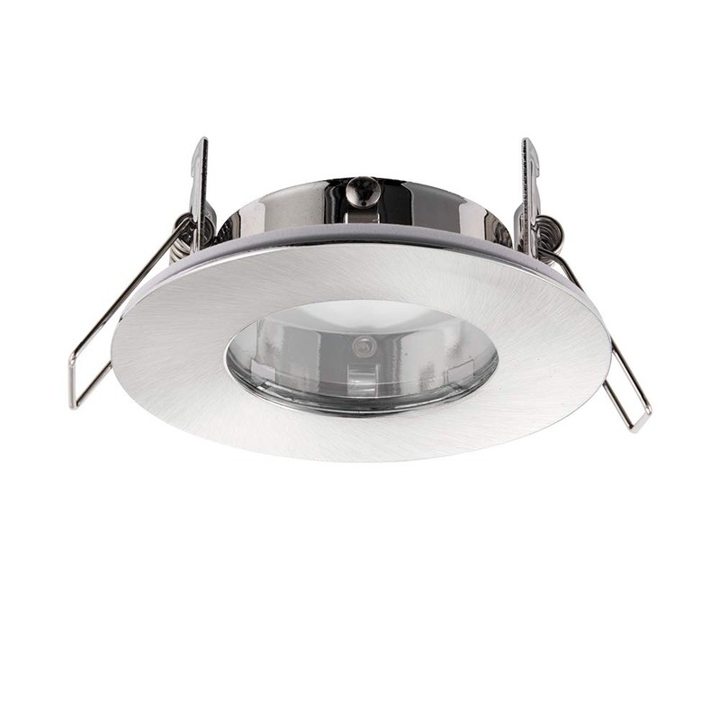 Saxby 79979 Speculo Round Brushed Chrome Bathroom IP65 7W GU10