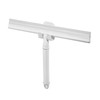 iDesign Shower Squeegee with Adhesive Hook - White