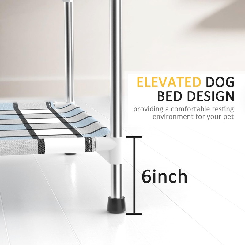 Bedside Window Dog Bunk Bed - Double Elevated Human Dog