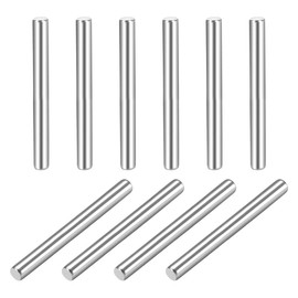 sourcing map Pack of 10 Cylinder Pins Dowel Pin 304 Stainless Steel Wood Bunk Bed Dowel Pins Shelf Pegs Support Shelves 1.5 x 20 mm (approx. 1/16 Inch)