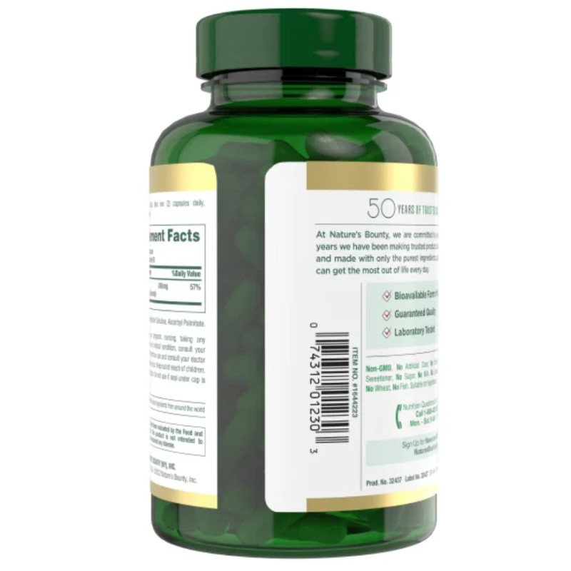 Nature's Bounty High Absorption Magnesium Glycinate 240mg 180 Capsules