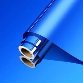 ReWallpaper Peel and Stick Flexible Mirror Stickers Decor Blue Reflective Wall Stickers Non Glass Safety Mirror Paper Self Adhesive Mirrors for Walls Cabinet Countertop Dresser DIY Project 15.8inx10ft