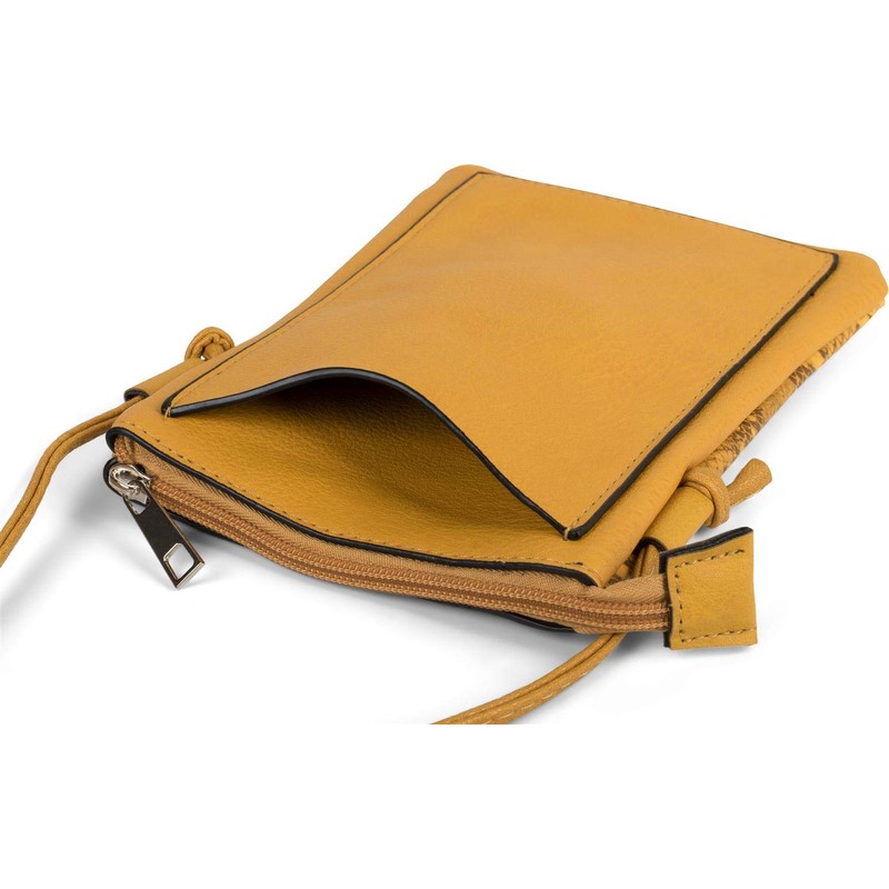 styleBREAKER Women Mini Messenger Bag in Snakeskin Look, Shoulder Bag,