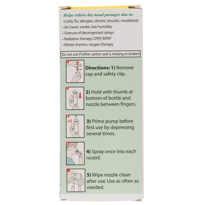 Ayr Saline Nasal Gel No-drip Sinus Spray With Soothing Aloe