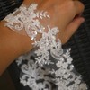 G-RUI 2yard Luxury Beaded Embroidery lace Appliques for Wedding Dresses