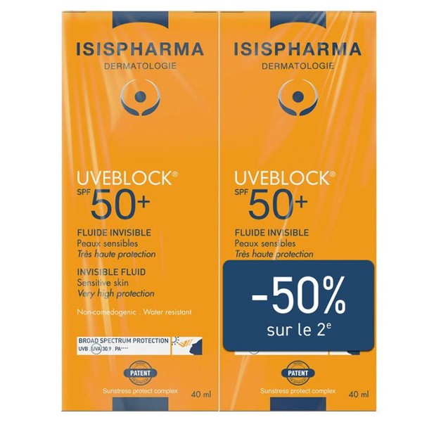 Isispharma Uveblock Spf50+ Fluide 40 ml, Pack