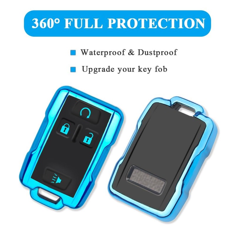 MILD EAST for Chevy Key Fob Cover with Keychain,Car Key