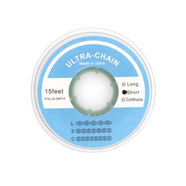 RUCYAI 15Feet Dental Orthodontic Elastic Rubber Power Chains Braces Bands Long/Closed/Short (Short, Dark Green)