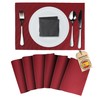 Mondiroso. Washable Placemats, Set of 6, Non-Slip Placemats for Dining