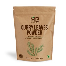 MB Herbals Curry Leaf Powder 100 Gram | 3.2 oz | Curry Leaves Powder | Spice For Indian Curries | Promotes Hair Growth