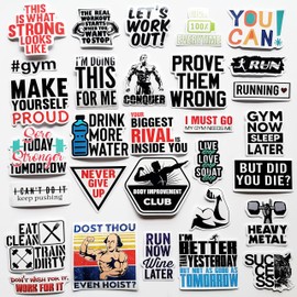 MiroSan Joke Gym Decals Fitness Motivational Sticker Kettle Bell Weightlifting Athlete Exercise Quote Stickers