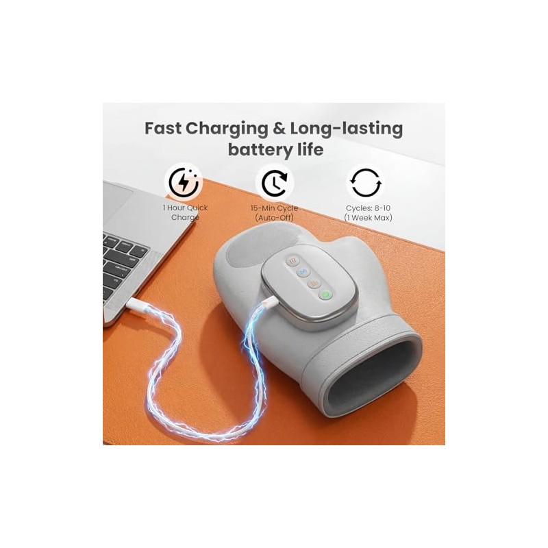Hand Massager Airbag,Hand Warmer for Arthritis&Air Compression Hand Massager,3 Massages/3