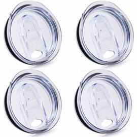 4 Pcs Replacement Lids for 20 oz Flat Bottomed Straight Body Tumblers with Inner Mouth about 2.76inch, Replacement Skinny Cup Lids for Water, Coffee or Tea on Travel, Work Hour and Daily Life