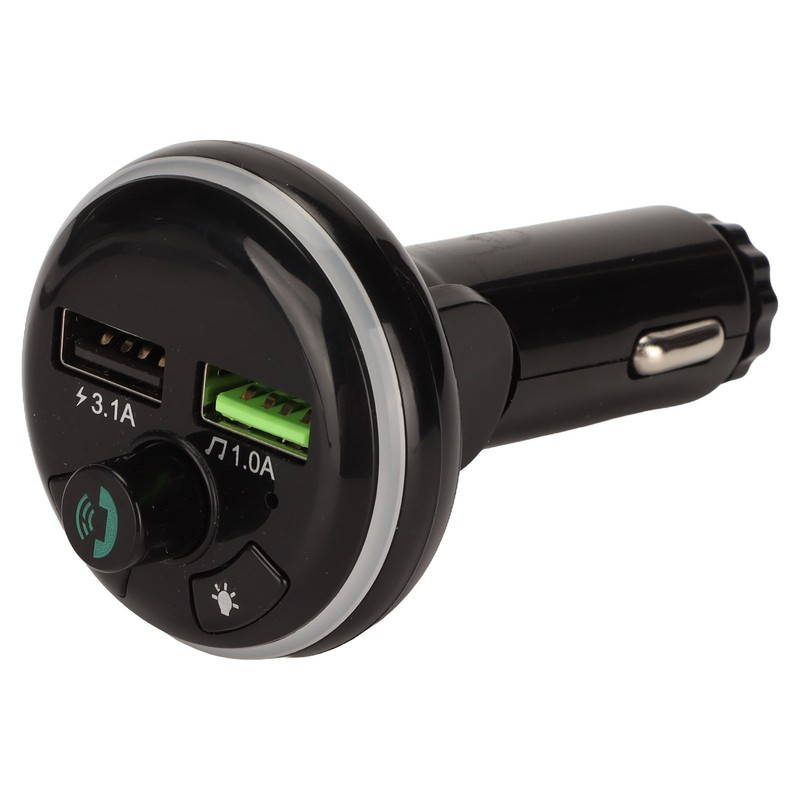 Car Blue Tooth FM Transmitter USB Data Interface Dimensional Sound