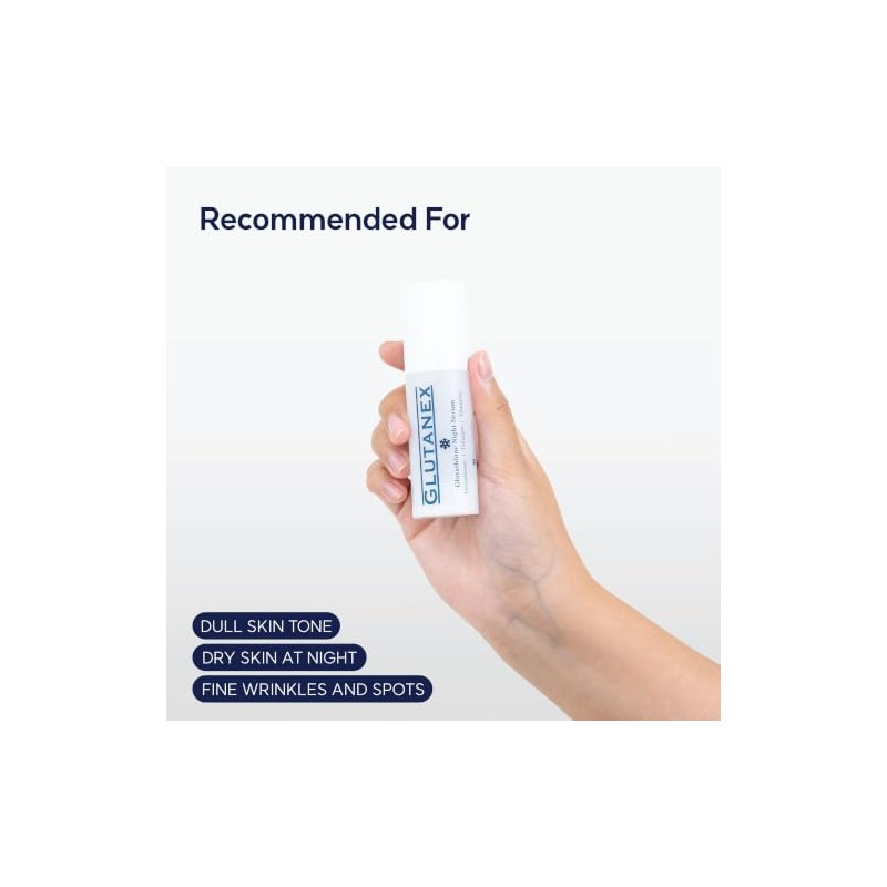 Glutanex Night Serum SUERO DE NOCHEAntioxidación, Firmeza, Elasticidad, NutriciónDe Corea