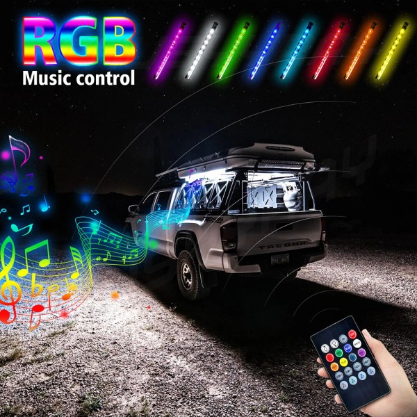 CHUSYYRAY RGB LED Glow Car Interior Lamp Under Dash Footwell