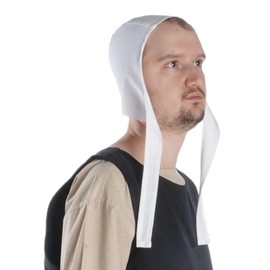 Medieval Top Hat White Middle - White - Large