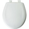 Bemis 200SLOWT 020 Round Closed Front Toilet Seat, Crane White