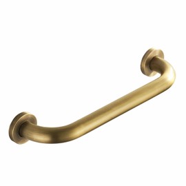 Lucyound Antique Brass Shower Grab Bar, Vintage Gold Bathroom Handrail with Concealed Screws for Wall, Toilet and Bath Safty Bar for Elderly or Handicapped, 12 inch