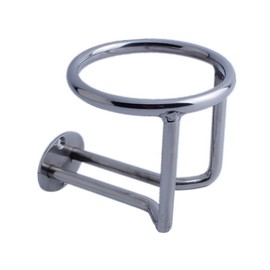 2 PCS Boat Ring Cup Holder Stainless Steel Ringlike Drink Holder for Marine Yacht
