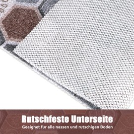 Safety Shower Mat, Non-Slip, 60 x 60 cm, Soft Comfort Bath Mat with Drainage Holes, PVC Loofah Massage Shower Mats for Wet Areas, Quick Drying