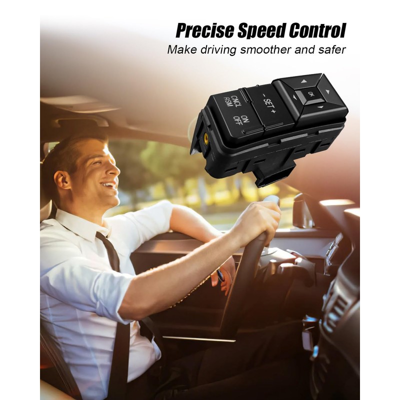 SW6836 Left Side Steering Wheel Mounted Cruise Control Switch Fit